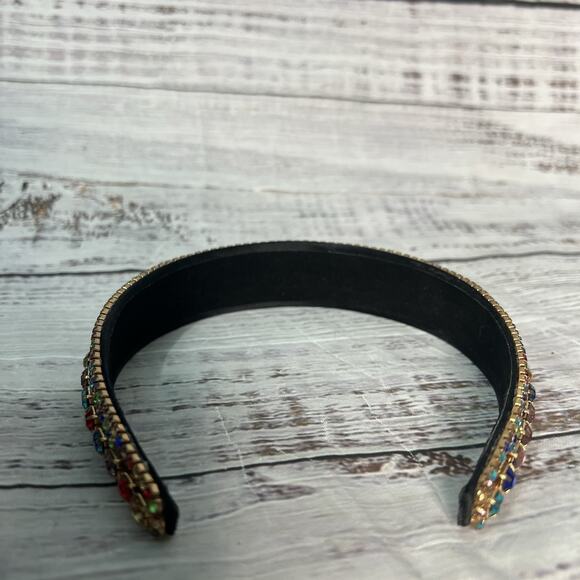 Multicolor Rhinestone Headband Sparkly Bejeweled Colorful Hair Accessories - Picture 4 of 7